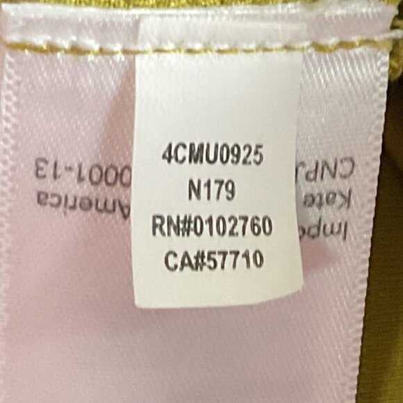 Kate Spade Saturday Midi Dress, Medium, Cotton/Linen Blend, Chartreuse - Picture 14 of 16